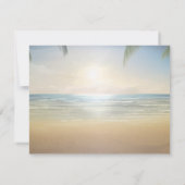 Palms Sunset Beach Rehearsal Dinner Kaart (Achterkant)