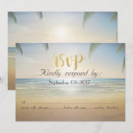 Palms Sunset Beach RSVP Kaart