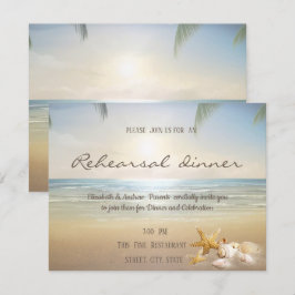 Palms Sunset Beach Schelpen Oefendiner Kaart