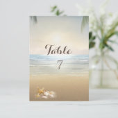 Palms Sunset Beach  Tafelkaart Kaart (Staand voorkant)