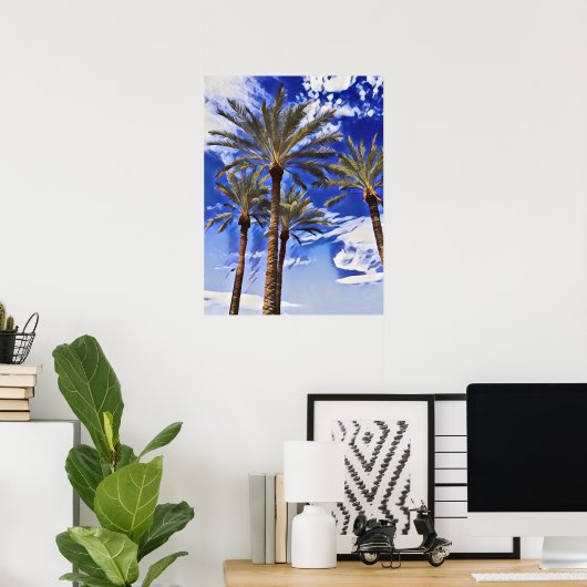 Palms Tall Poster (Thuiskantoor)