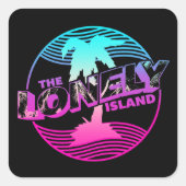 Palms Vierkante Sticker (Voorkant)