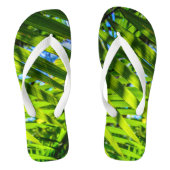 Palmschijfjes, Grove Boerderij, Kauai, Hawaï Teenslippers (Voetbed)