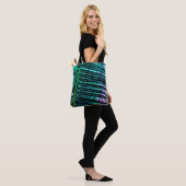 palmschijfjes, tote bag (Op model)