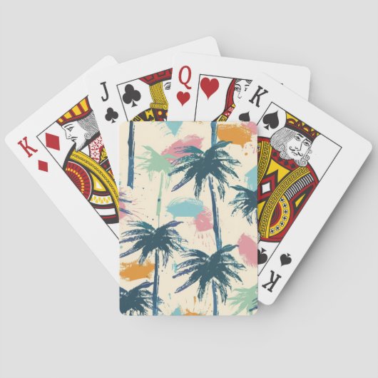 Palmspeelkaarten Pokerkaarten (Achterkant)