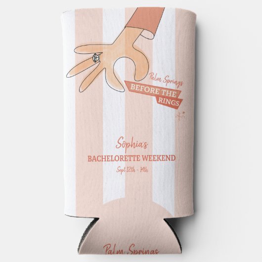 Palmspruitstukken voor de ringbanden seltzer blikjeskoeler (Voorkant)