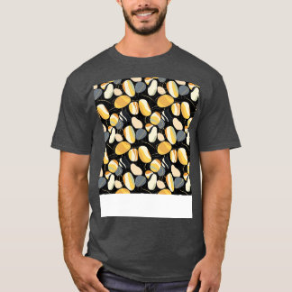 Palmstenen Naadloos Patroon Strand Pebble Edelstee T-shirt