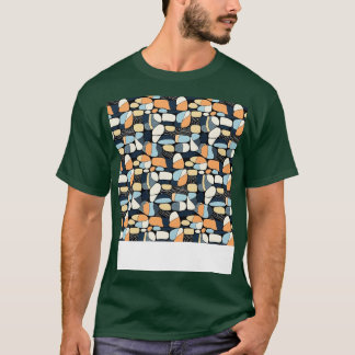 Palmstenen Naadloos Patroon Strand Pebble Edelstee T-shirt