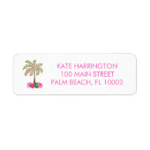 Palmsteun met het label Kerstmis retourneren (Voorkant)