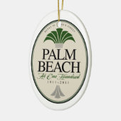 Palmstrand bij 100 sierplanten keramisch ornament (Links)