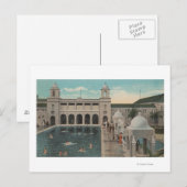 Palmstrand, FL - Uitzicht buitenshuis in de pool e Briefkaart (Voorkant / Achterkant)