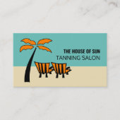 Palmstrand, looisalon visitekaartje (Voorkant)