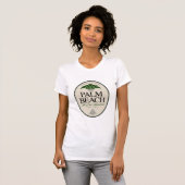 Palmstrand op 100 t-shirt (Voorkant volledig)
