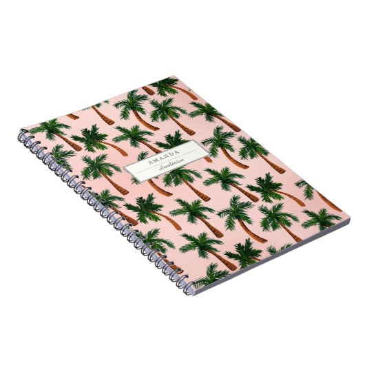 Palmstructuur Aangepaste laptop afdrukken Notitieboek (Rechterzijde)