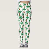 Palmstructuur - Aangepaste Leggings (Voorkant)