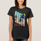  palmstructuur Costa Rica Retro T-shirt (Voorkant)