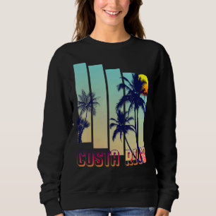palmstructuur Costa Rica Retro Trui