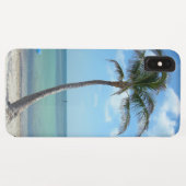 Palmstructuur in het Beach iPhone Case (Achterkant (horizontaal))