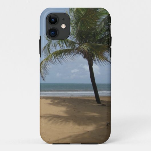 Palmstructuur op de strand foto Case-Mate iPhone case (Achterkant)