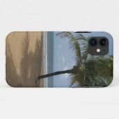 Palmstructuur op de strand foto Case-Mate iPhone case (Achterkant (horizontaal))