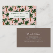 Palmstructuur Visitekaartjes afdrukken (Voorkant / Achterkant)