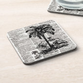 Palmstructuur Woordenboekkunst Drankjes Onderzetter (Linkerzijde)