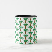 Palmstructuur - zwarte Mok van 11 oz (Midden)