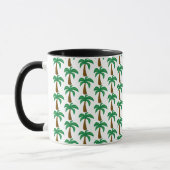 Palmstructuur - zwarte Mok van 11 oz (Links)