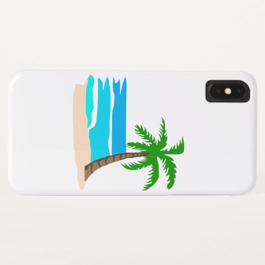 Palmstructuurbalk Case-Mate iPhone Case (Achterkant (horizontaal))