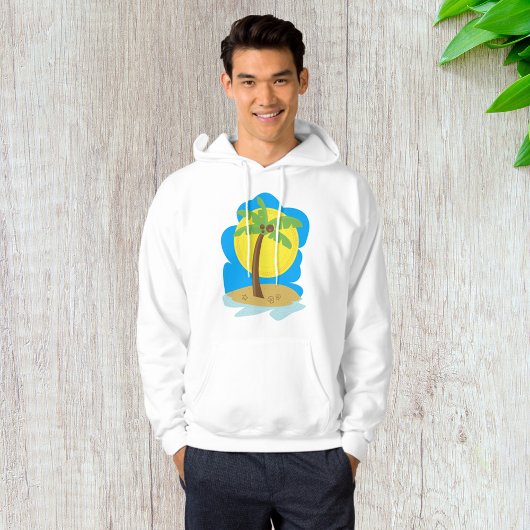 Palmstructuurbalk Hoodie
