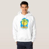 Palmstructuurbalk Hoodie (Voorkant volledig)