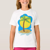 Palmstructuurbalk T-shirt (Voorkant)