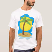 Palmstructuurbalk T-shirt (Voorkant)