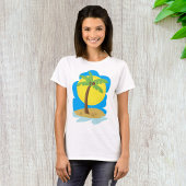 Palmstructuurbalk T-shirt