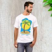 Palmstructuurbalk T-shirt