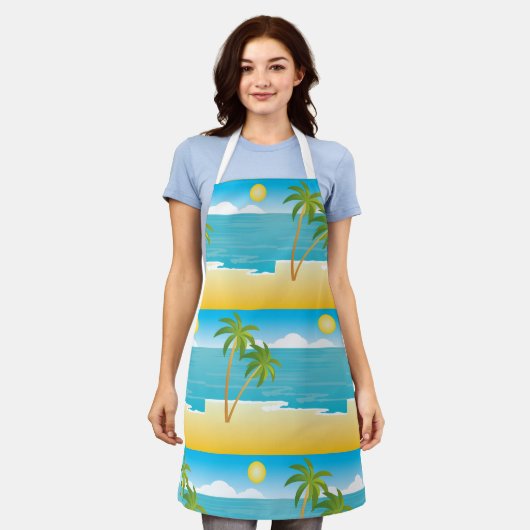 Palmstructuurdoorsnede Schort (Gedragen)