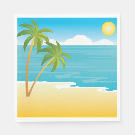 Palmstructuurdoorsnede Servet (Voorkant)