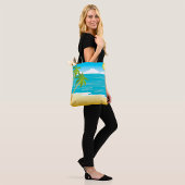 Palmstructuurdoorsnede Tote Bag