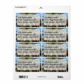 Palmstructuurlabel Etiket (Full Sheet)