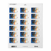 Palmstructuurlampjes op Label Zonnepakket (Full Sheet)