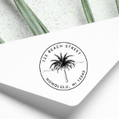 Palmstructuurnaam Ronde retouradres Zelfinktende Stempel