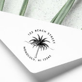 Palmstructuurnaam Ronde retouradres Zelfinktende Stempel