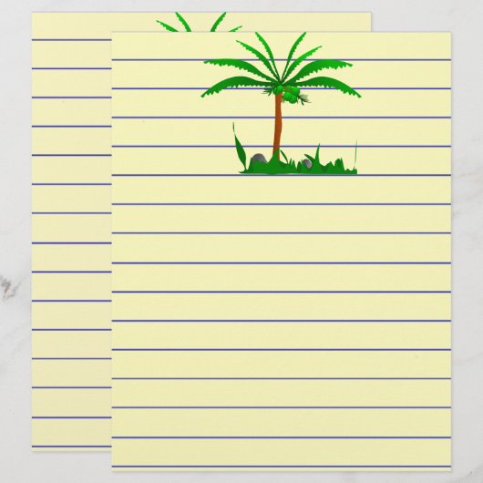 Palmstructuurpapier (Voorkant / Achterkant)