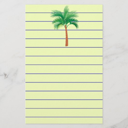 Palmstructuurpapier Briefpapier (Voorkant)