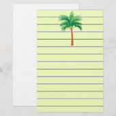 Palmstructuurpapier Briefpapier (Voorkant / Achterkant)