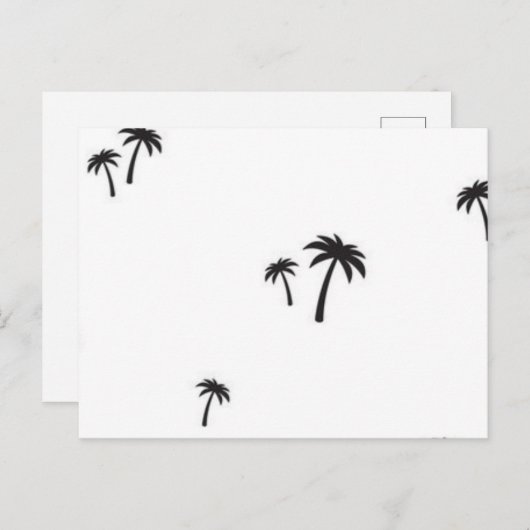 Palmstructuurpatroon Briefkaart (Voorkant / Achterkant)
