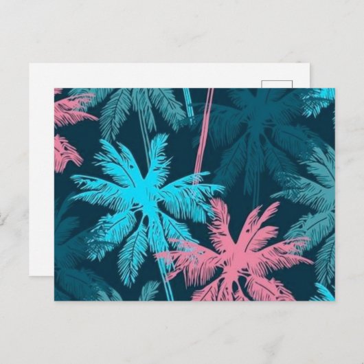 Palmstructuurpatroon Briefkaart (Voorkant / Achterkant)