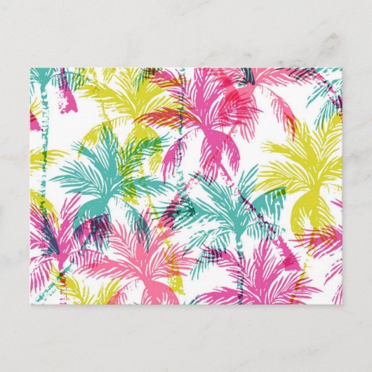 Palmstructuurpatroon Briefkaart (Voorkant)