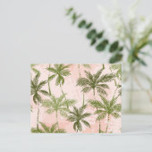 Palmstructuurpatroon Briefkaart (Staand voorkant)