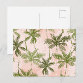 Palmstructuurpatroon Briefkaart (Voorkant / Achterkant)